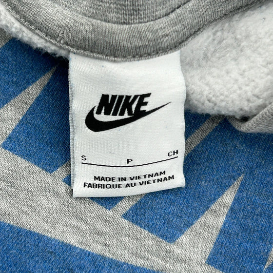 Nike Air Nike Graphic Sweatshirt - Small Grey Cotton Blend