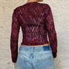 Vintage purple Missoni Sequin Top - womens medium