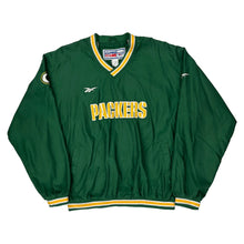  Green Bay Packers Reebok Nfl Windbreaker - Large Green Polyester