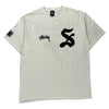 '7' Stussy Graphic T-Shirt - XL White Cotton