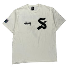  '7' Stussy Graphic T-Shirt - XL White Cotton