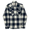 Levis Checked Flannel Shirt - Medium Black & White Cotton Blend