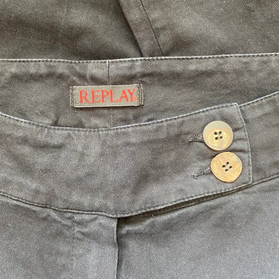 Vintage black Replay Trousers - womens 28" waist