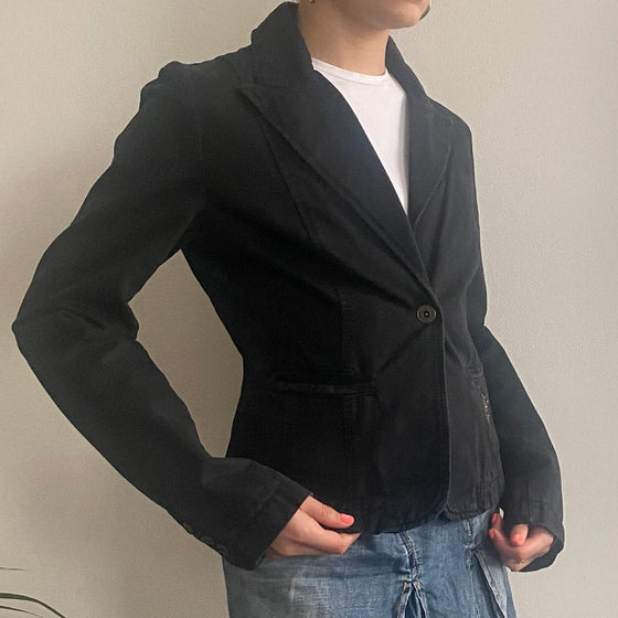 Vintage black Liu Jo Blazer - womens small