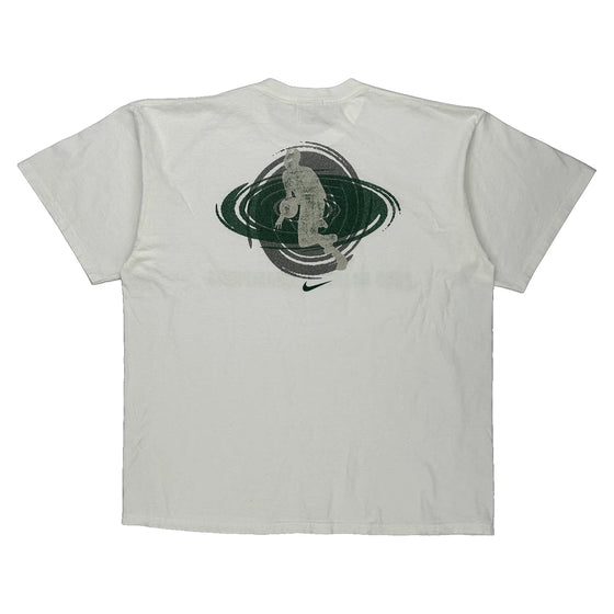 Michigan State Basketball Nike College T-Shirt - XL White Cotton