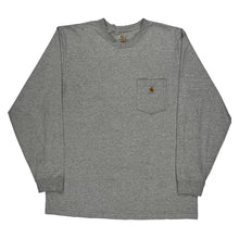  Pocket Carhartt Long Sleeve T-Shirt - XL Grey Cotton