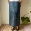 Vintage blue Le Fate Denim Skirt - womens 34" waist