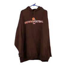 Vintage 90s Cotton Mix Stone NFL Cleveland Browns Hoodie - X-Large