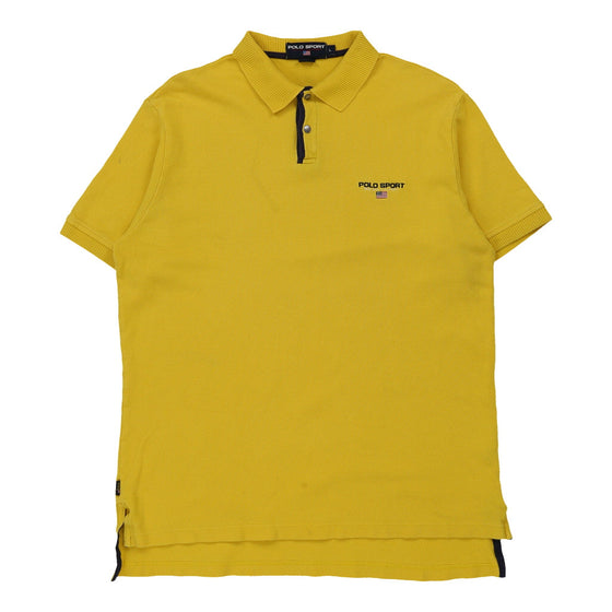 Vintage yellow Polo Sport Polo Shirt - mens large