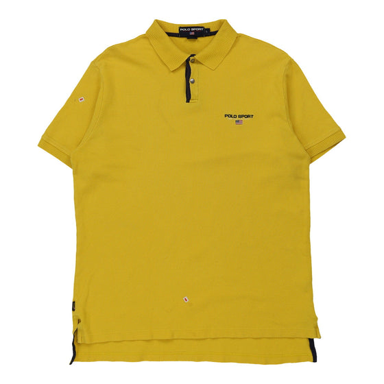 Vintage yellow Polo Sport Polo Shirt - mens large