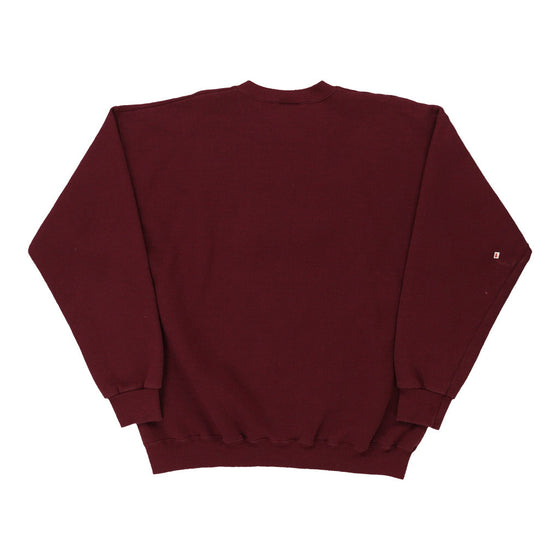 Vintage burgundy Holly Elementary Lee Sweatshirt - mens x-large