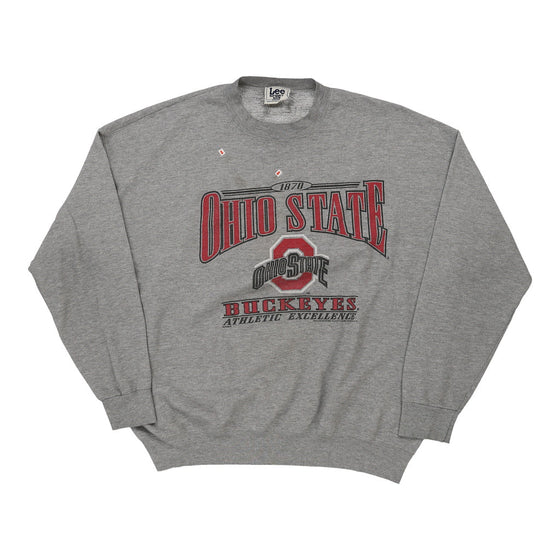 Vintage grey Ohio State Buckeyes Lee Sweatshirt - mens xx-large