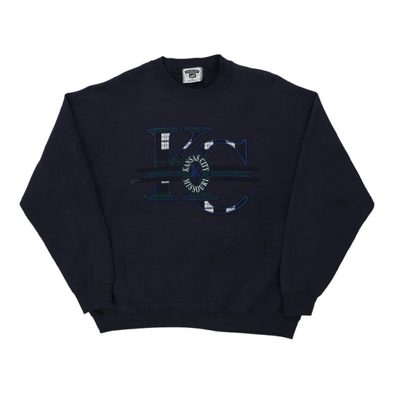 Vintage navy Kansas City  Lee Sweatshirt - mens x-large