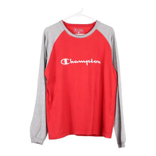  Vintage red Champion Long Sleeve T-Shirt - mens large