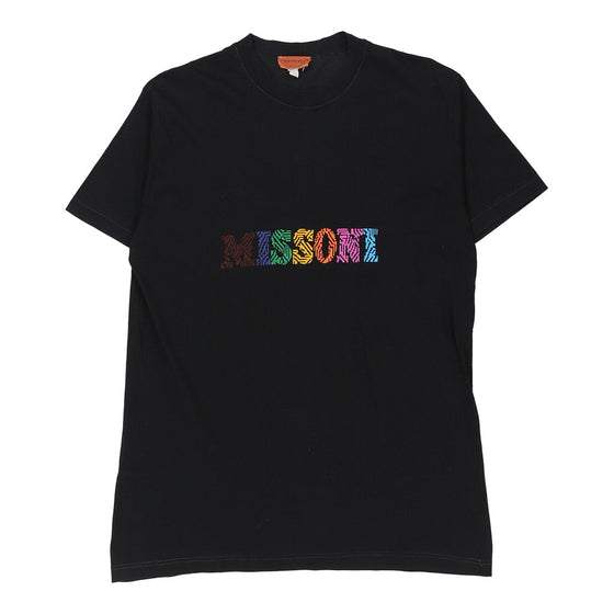 Vintage black Missoni T-Shirt - mens x-large