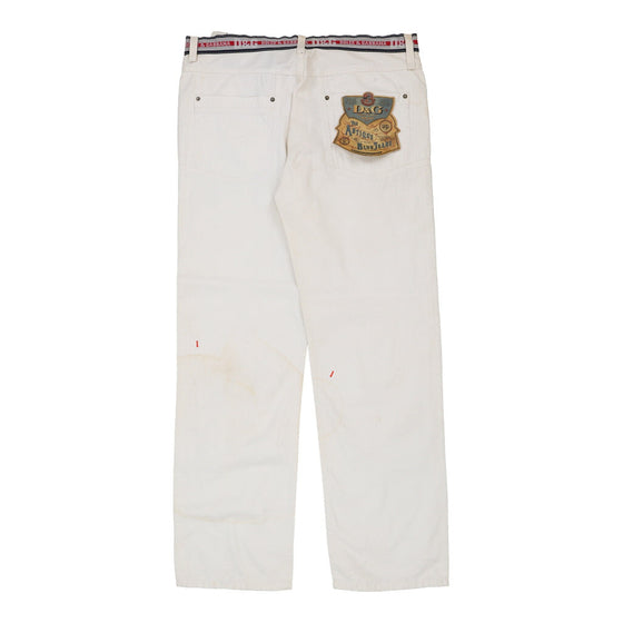 Vintage white Dolce & Gabbana Trousers - mens 42" waist