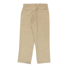  Dickies Trousers - 36W 29L Khaki Polyester Blend - Thrifted.com