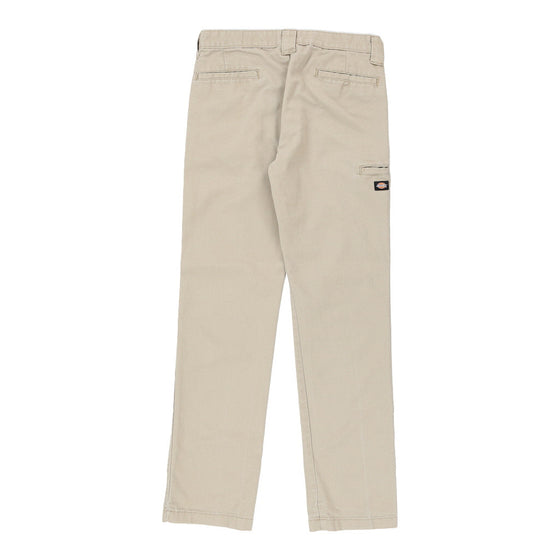 Dickies Trousers - 32W UK 10 Beige Cotton Blend - Thrifted.com