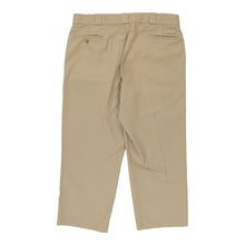  Dickies Trousers - 38W 26L Khaki Polyester Blend - Thrifted.com