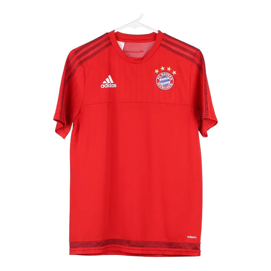 Vintage red Age 12-13 FC Bayern Munchen Adidas Football Shirt - boys medium