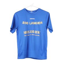  Vintage blue Age 10 SSG Langen Kipsta Football Shirt - boys small