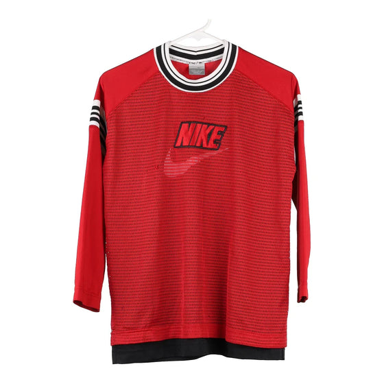 Vintage red Age 11-12 Nike Long Sleeve Top - boys medium