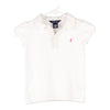 Vintage white Age 6 Ralph Lauren Polo Shirt - girls small