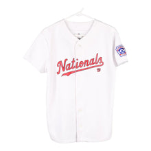  Pre-Loved white Age 10-12 Majestic Jersey - boys large