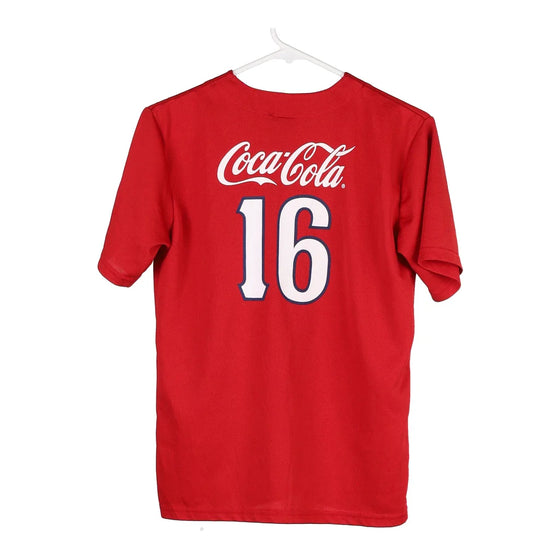 Vintage red Age 10 Coca Cola Unbranded Jersey - boys x-large