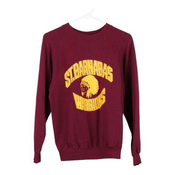 Vintage burgundy St. Barnabas Warriors Tultex Sweatshirt - mens small