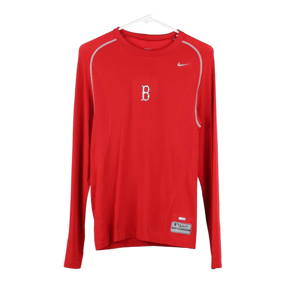 Pre-Loved red Age 13-14 Boston Red Sox Nike Long Sleeve T-Shirt - boys x-large