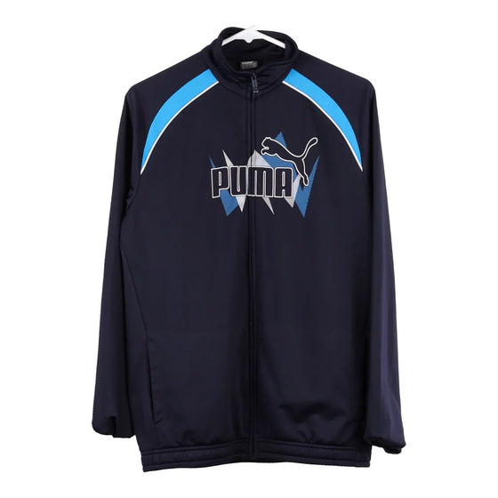 Vintage navy Age 16 Puma Track Jacket - boys xx-large