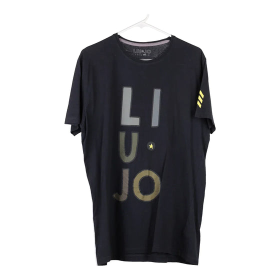 Pre-Loved black Liu Jo T-Shirt - mens xx-large