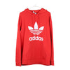 Vintage red Adidas Hoodie - mens x-large