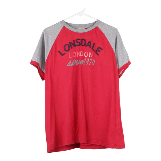 Vintage red Lonsdale T-Shirt - mens x-large