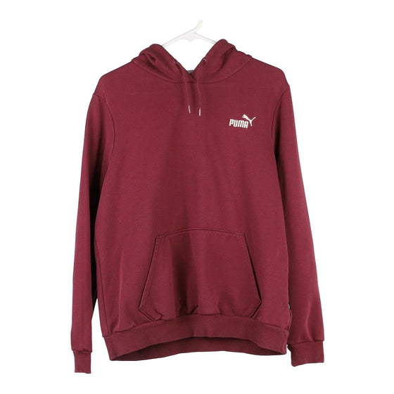 Vintage burgundy Puma Hoodie - mens x-large