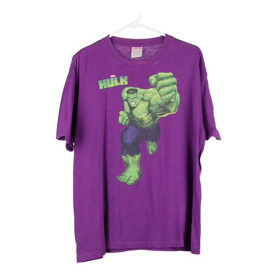 Vintage purple The Hulk Marvel T-Shirt - mens medium