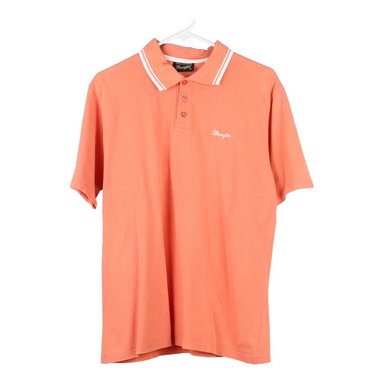 Vintage orange Wrangler Polo Shirt - mens medium