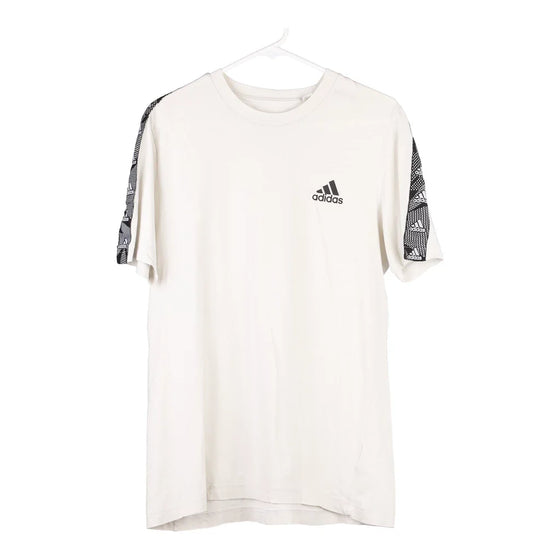 Pre-Loved white Adidas T-Shirt - mens medium