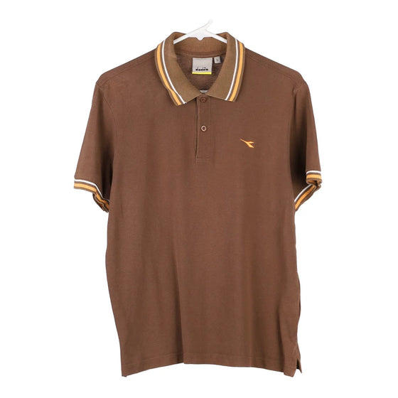 Vintage brown Diadora Polo Shirt - mens small