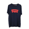 Pre-Loved navy Levis T-Shirt - mens large