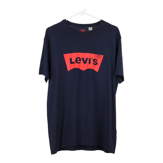 Pre-Loved navy Levis T-Shirt - mens large