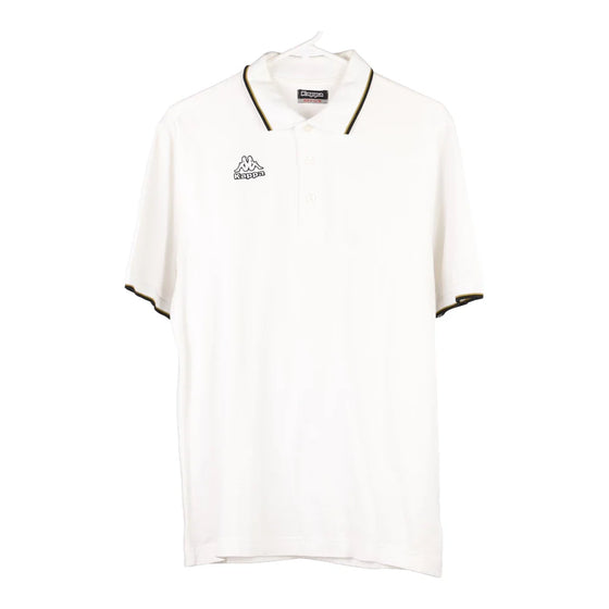 Vintage white Kappa Polo Shirt - mens medium