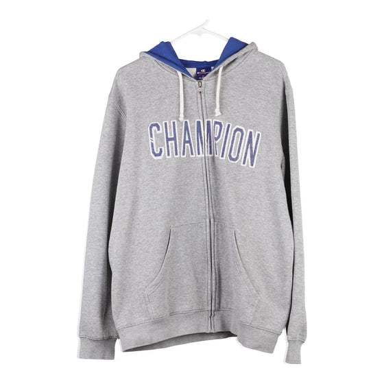 Vintage grey Champion Hoodie - mens x-large