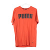 Pre-Loved orange Puma T-Shirt - mens medium