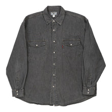  Vintage grey John Baner  Denim Shirt - mens xx-large