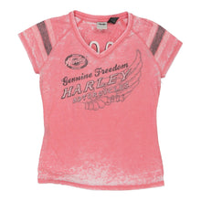  Vintage pink Harley Davidson T-Shirt - womens medium