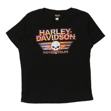  Vintage black Ocala Flordia Harley Davidson T-Shirt - womens x-large