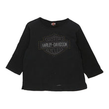  Vintage black Harley Davidson Long Sleeve T-Shirt - womens x-large