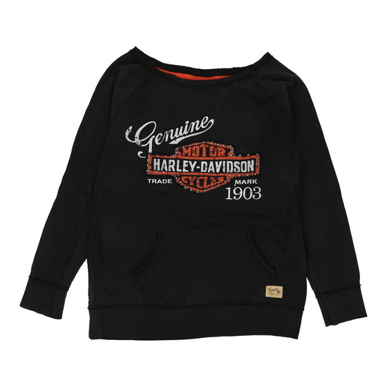 Vintage black Harley Davidson Sweatshirt - womens large